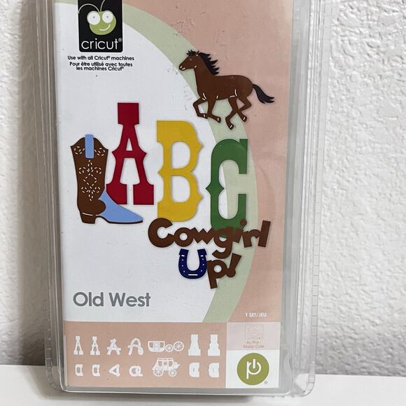 Cricut Font Cartridge Old West ABC Cowgirl UP! Cowboy Western New Sealed 291549 - Picture 3 of 9